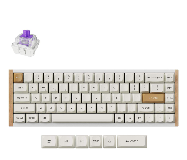 Keychron K6H Q1 Gateron Magnetic Switch HotSwap Metal Body MacWin 65% - 1370596 - zdjęcie 2